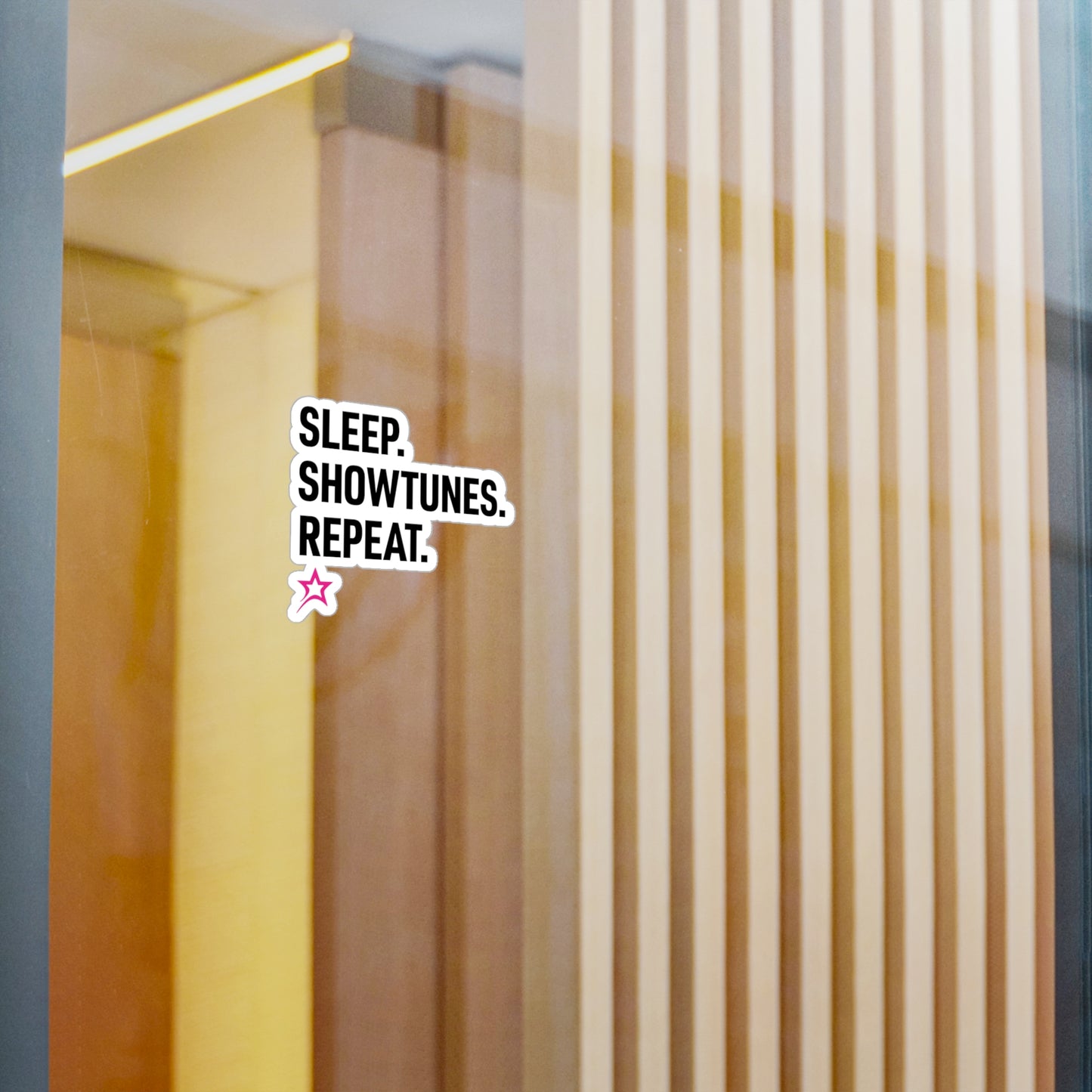 Sleep Showtunes Repeat sticker