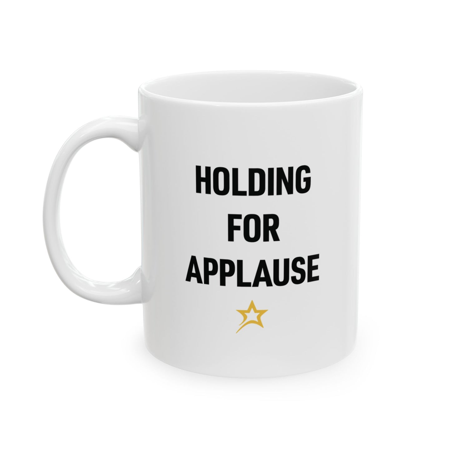 Holding for Applause mug