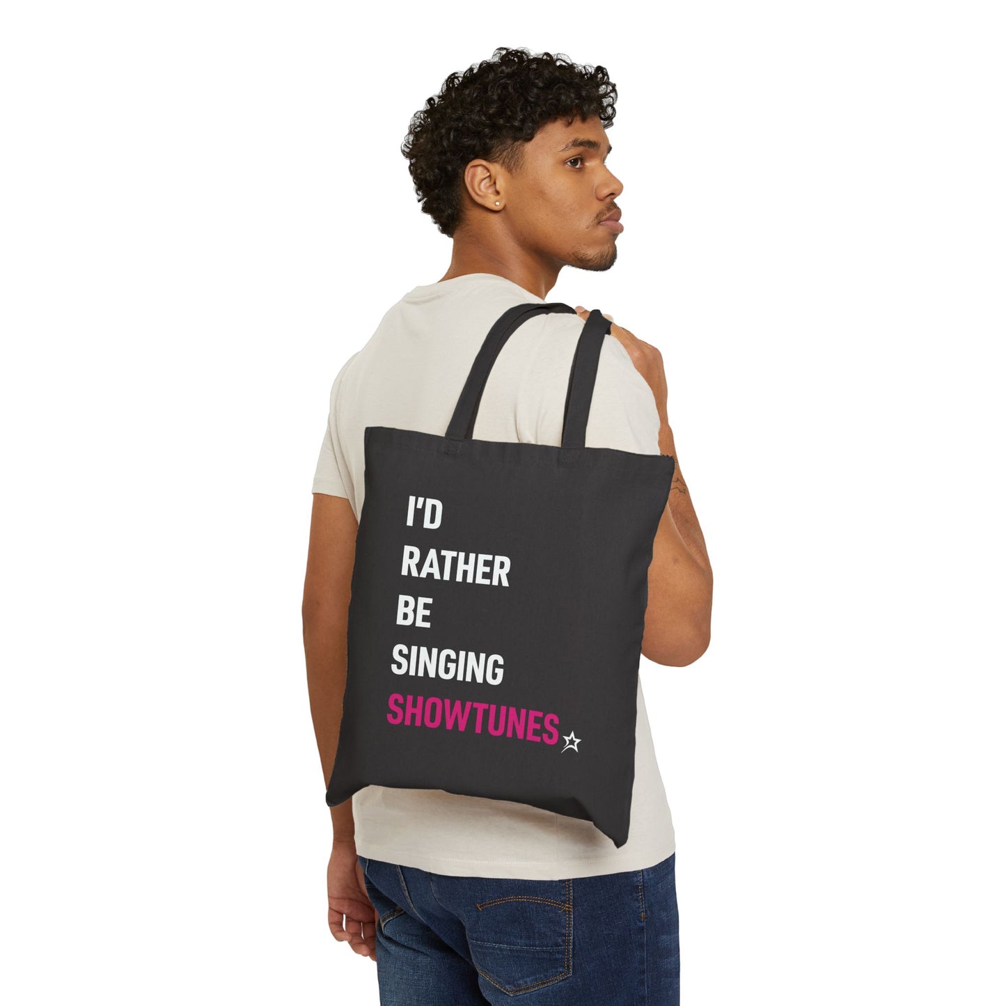 I'd Rather Be Singing Showtunes tote