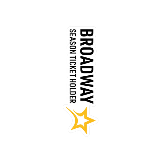 Broadway Season Ticket Holder sticker